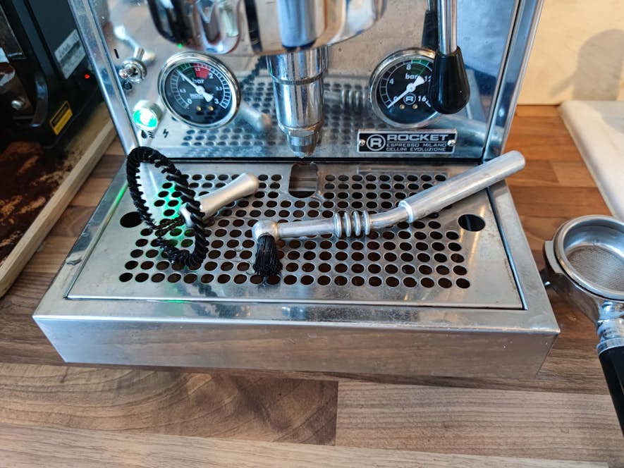 Gruppenbürste und Reinigungsbürste