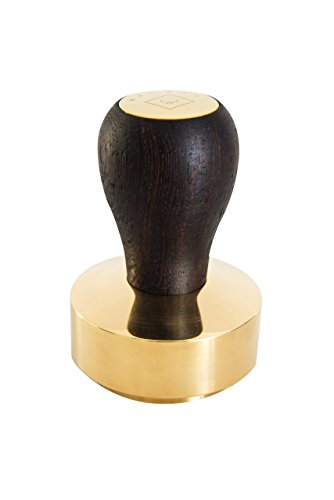 Premium Präzisionstamper mit Edelholzgriff und Druckplatte aus Messing - Handgefertigt in Deutschland (51mm)