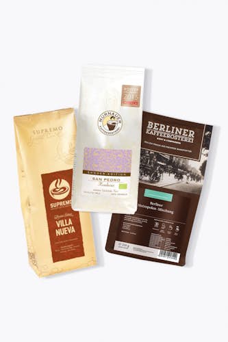 Probierpaket: Säurearmer Kaffee (3x250g)