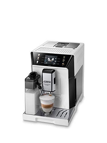 De'Longhi PrimaDonna Class ECAM 550.65.W Kaffeevollautomat mit LatteCrema Milchsystem, Cappuccino und Espresso auf Knopfdruck, 3,5 Zoll TFT Farbdisplay und App-Steuerung, weiß