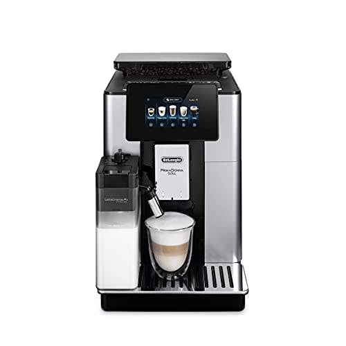 De'Longhi PrimaDonna Soul ECAM 612.55.SB Kaffeevollautomat mit LatteCrema Milchsystem & Bean Adapt Technologie, EXKLUSIV BEI AMAZON, 18 Rezepte per Knopfdruck, mit Farbdisplay & App-Steuerung, silber