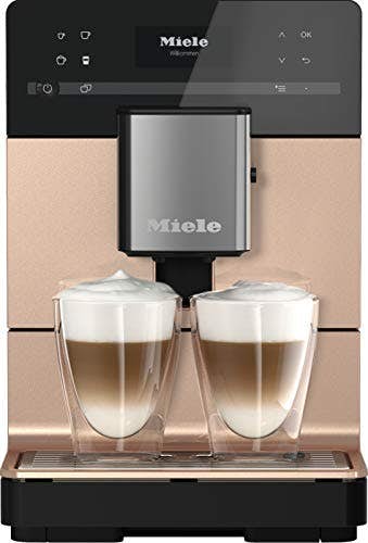 Miele CM 5510 Silence Kaffeevollautomat – Mit OneTouch for Two, AromaticSystem, Kannenfunktion, 2 Genießerprofilen, Reinigungsprogrammen u. v. m. – Roségold PearlFinish